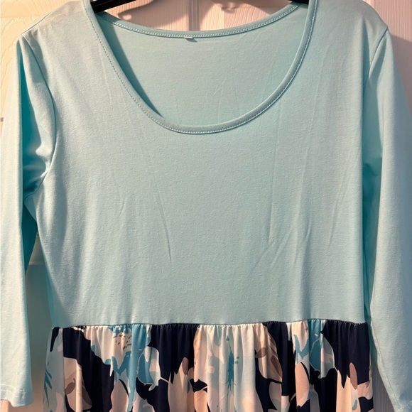 Floral long women’s maxi dress size large - Picture 6 of 7